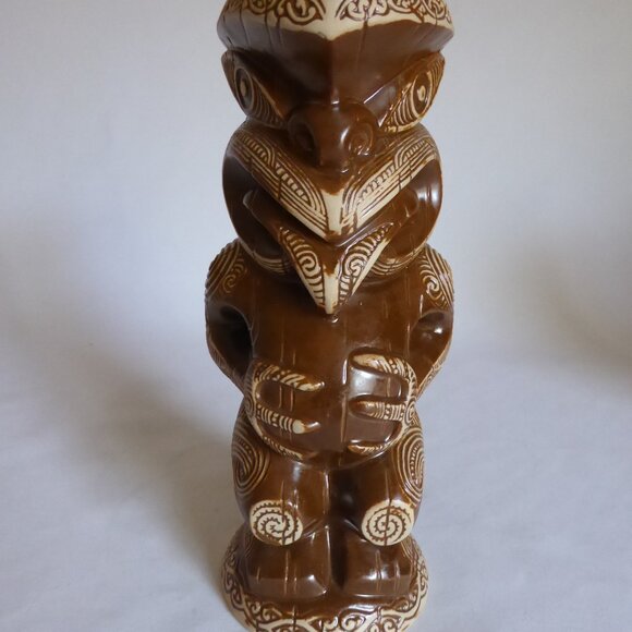 NEW 2014 CRAZY AL EVANS TEKO TEKO MANAIA MAORI CERAMIC TIKI MUG - Picture 2 of 12